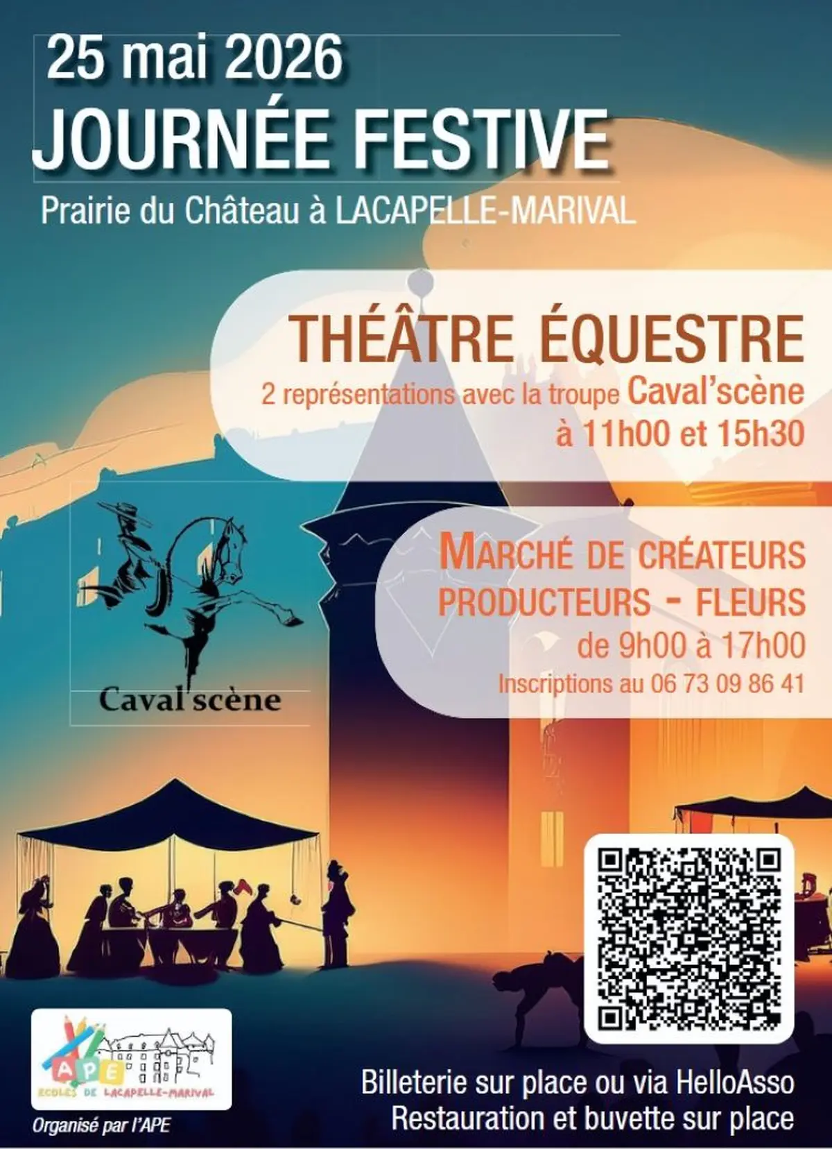 Marché  de créateurs - producteurs et spectacle équestre à Lacapelle Marival