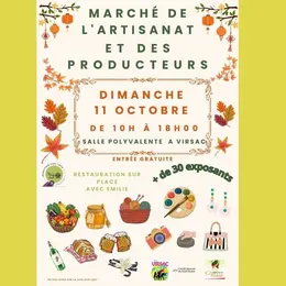 Marché de l'artisanat et des producteurs à Virsac