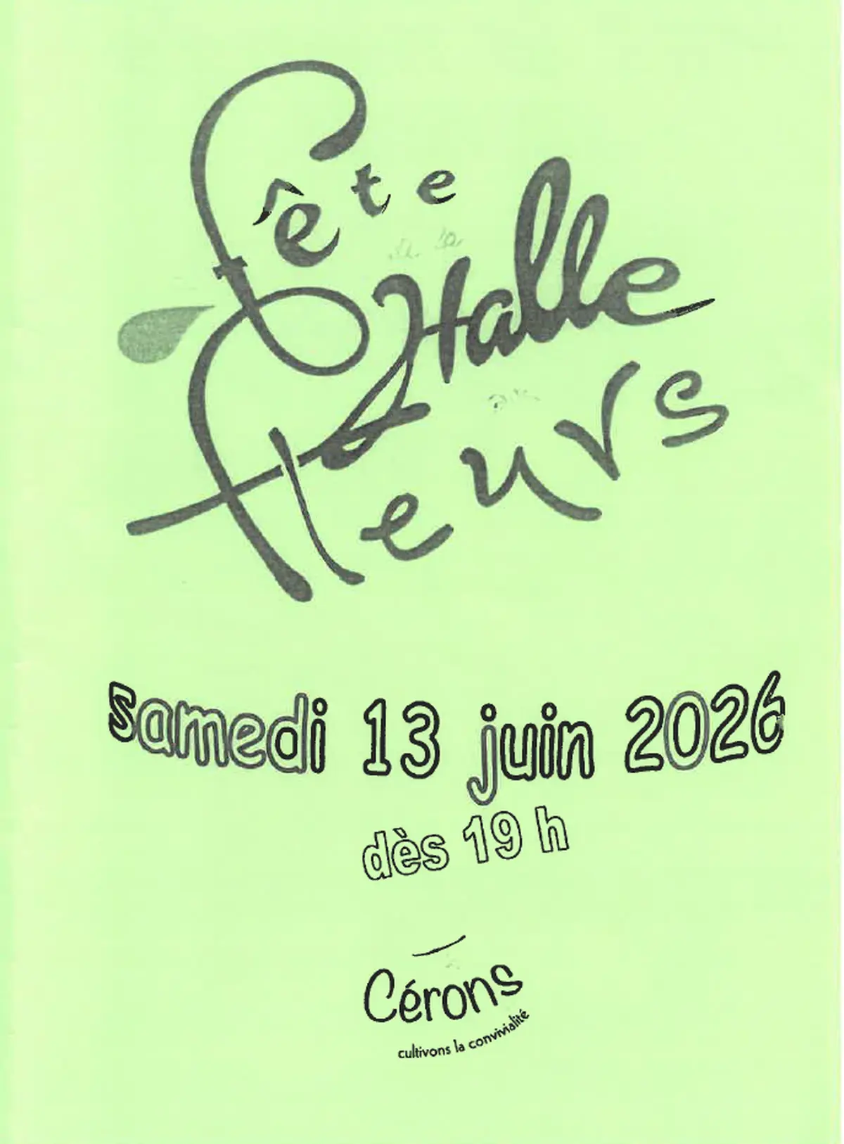 Marché de la halle aux fleurs