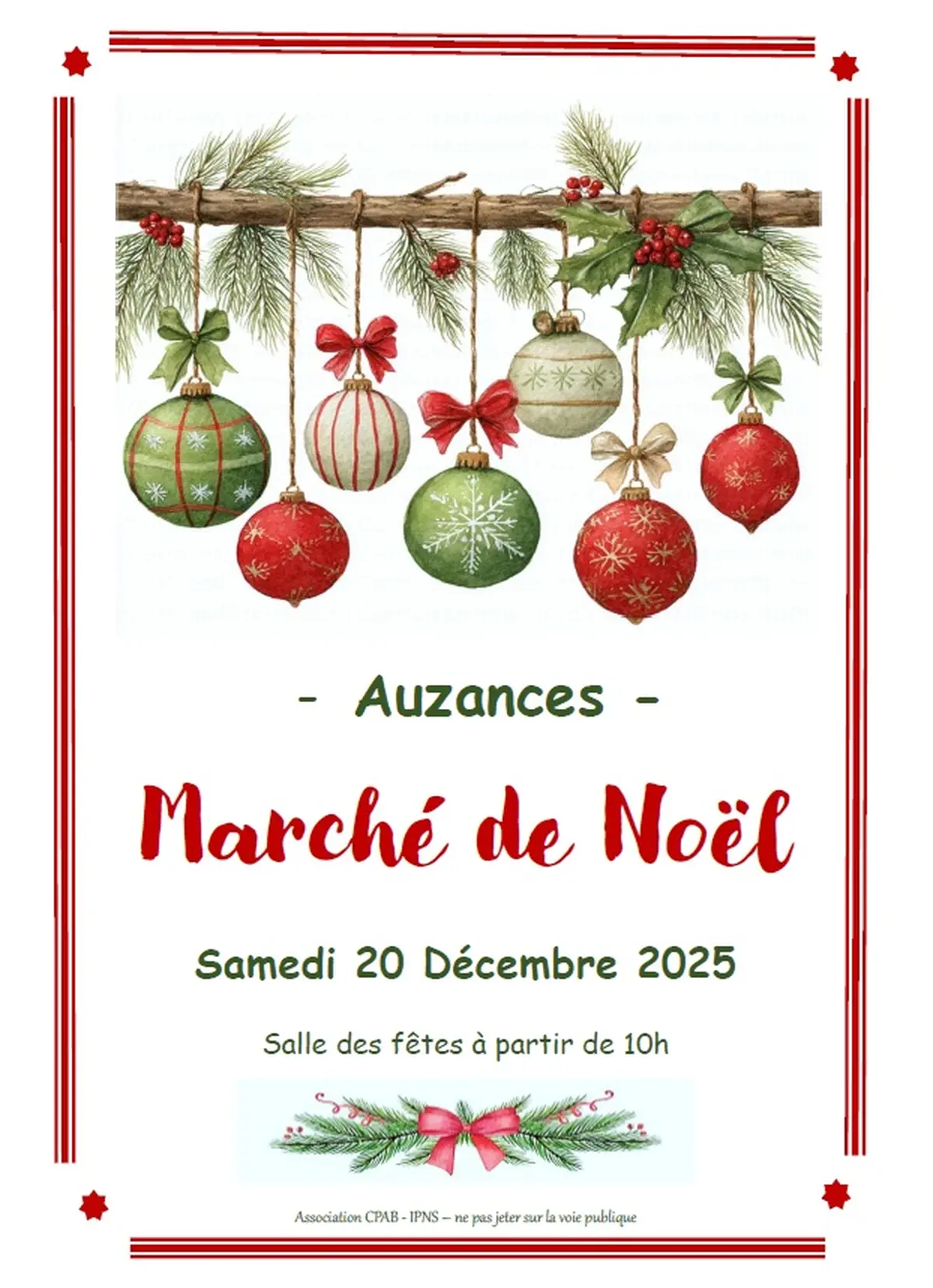 Marché de Noël à Auzances