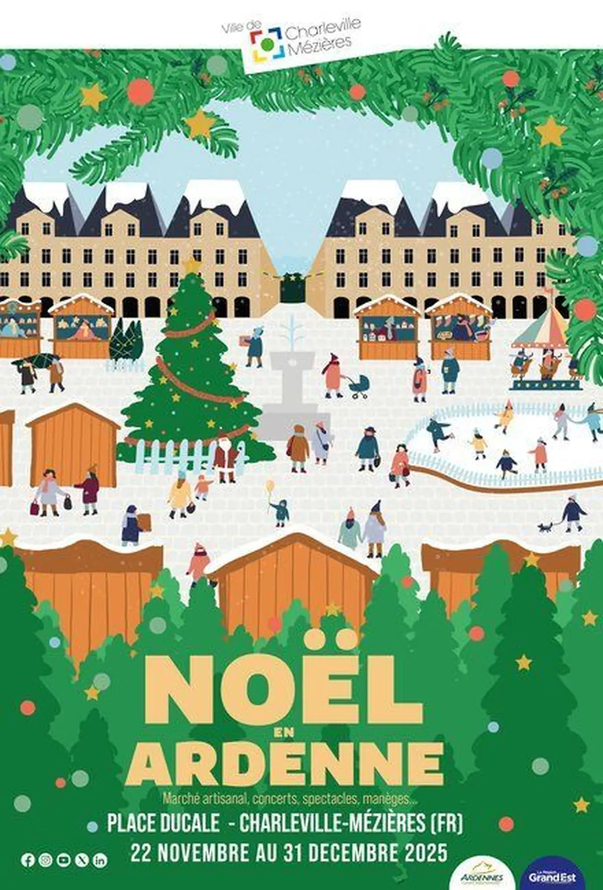 Marché de Noël à Charleville-Mézières 2025