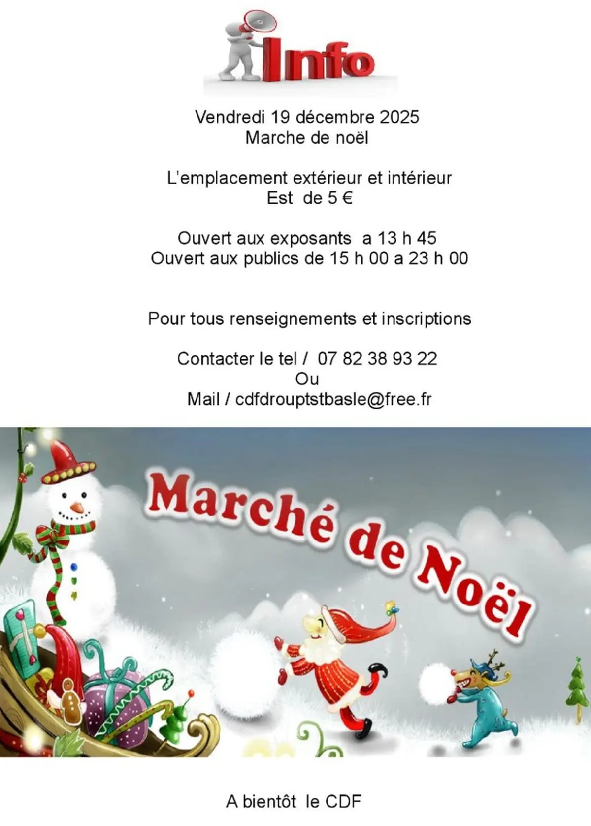 Marché de Noël à Droupt-Saint-Basle