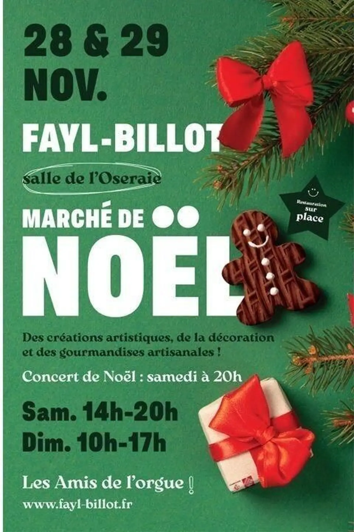 Marché de Noël à Fayl-Billot : la cinquième édition des Amis de l'Orgue