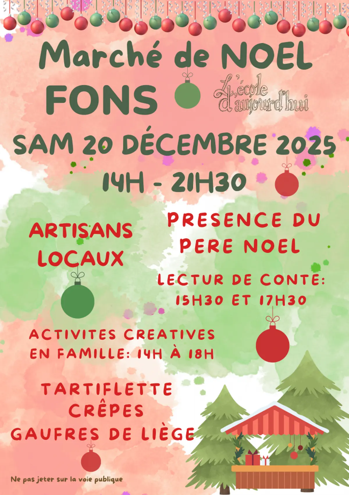 Marché de noël à Fons