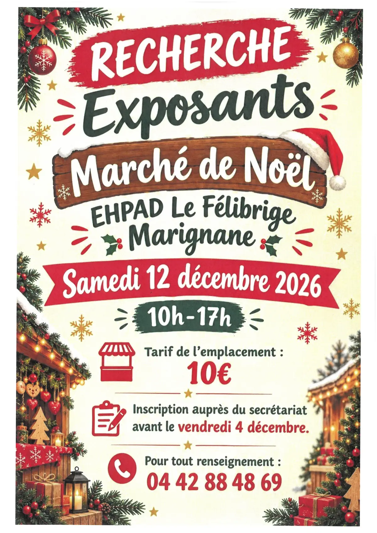 Marché de Noël à la maison de retraite publique Le Félibrige