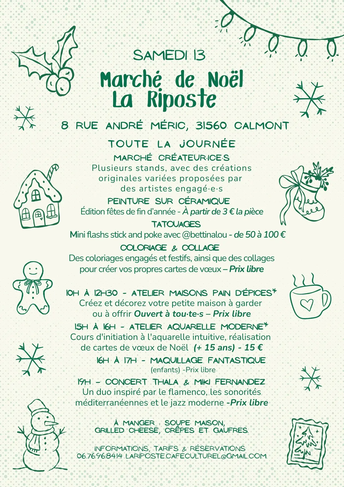 Marché De Noël à La Riposte