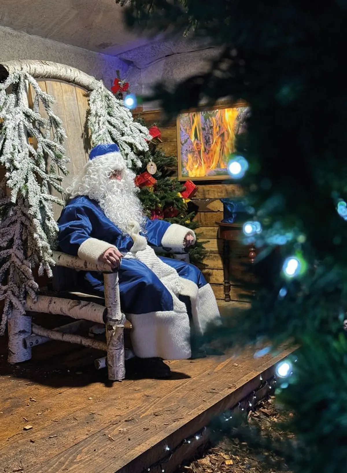 Le Père Noël est bleu à Marckolsheim !