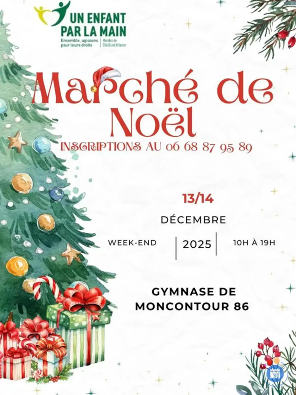 Marché de Noël à Moncontour