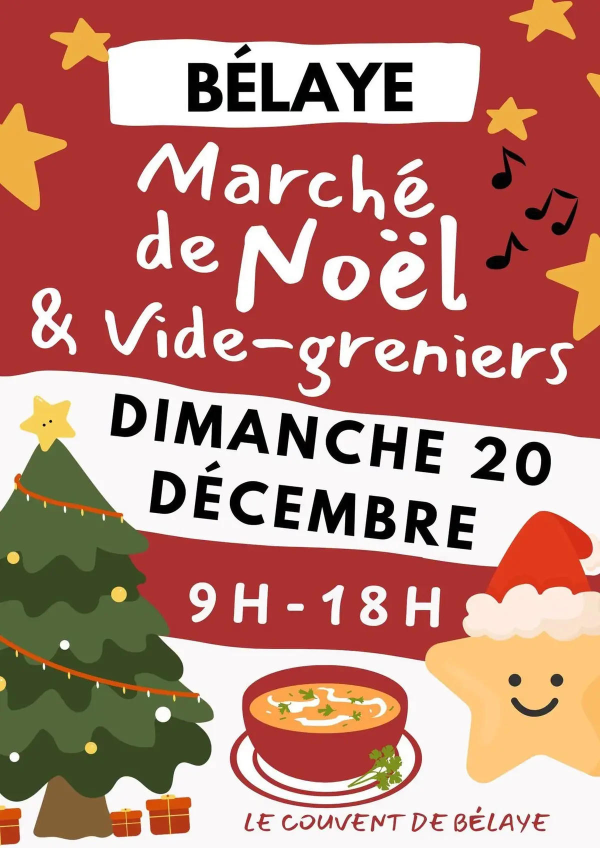 Marché de Noël artisanal et vide-grenier à Bélaye