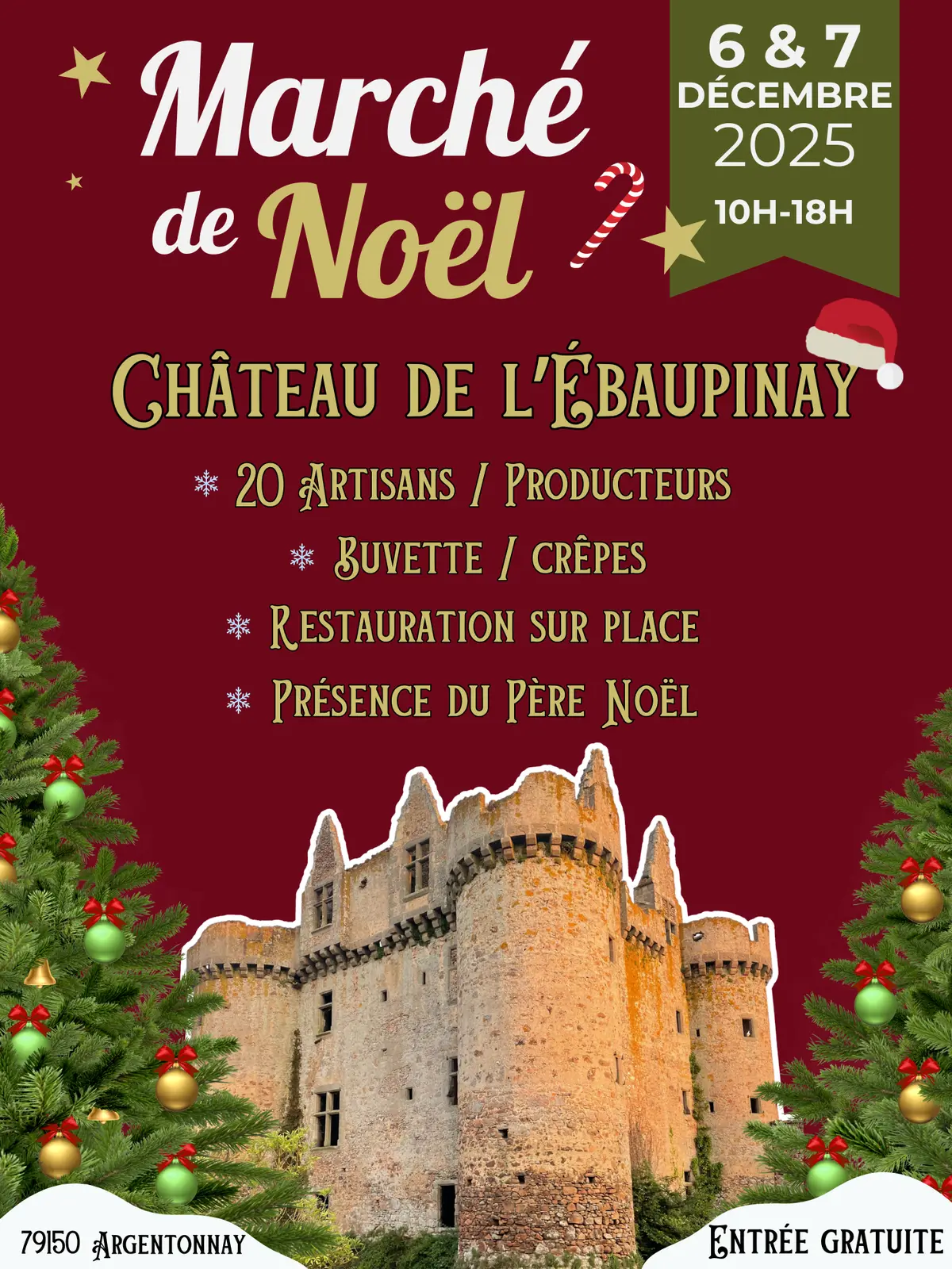 Marché de Noël au Château de l'Ebaupinay
