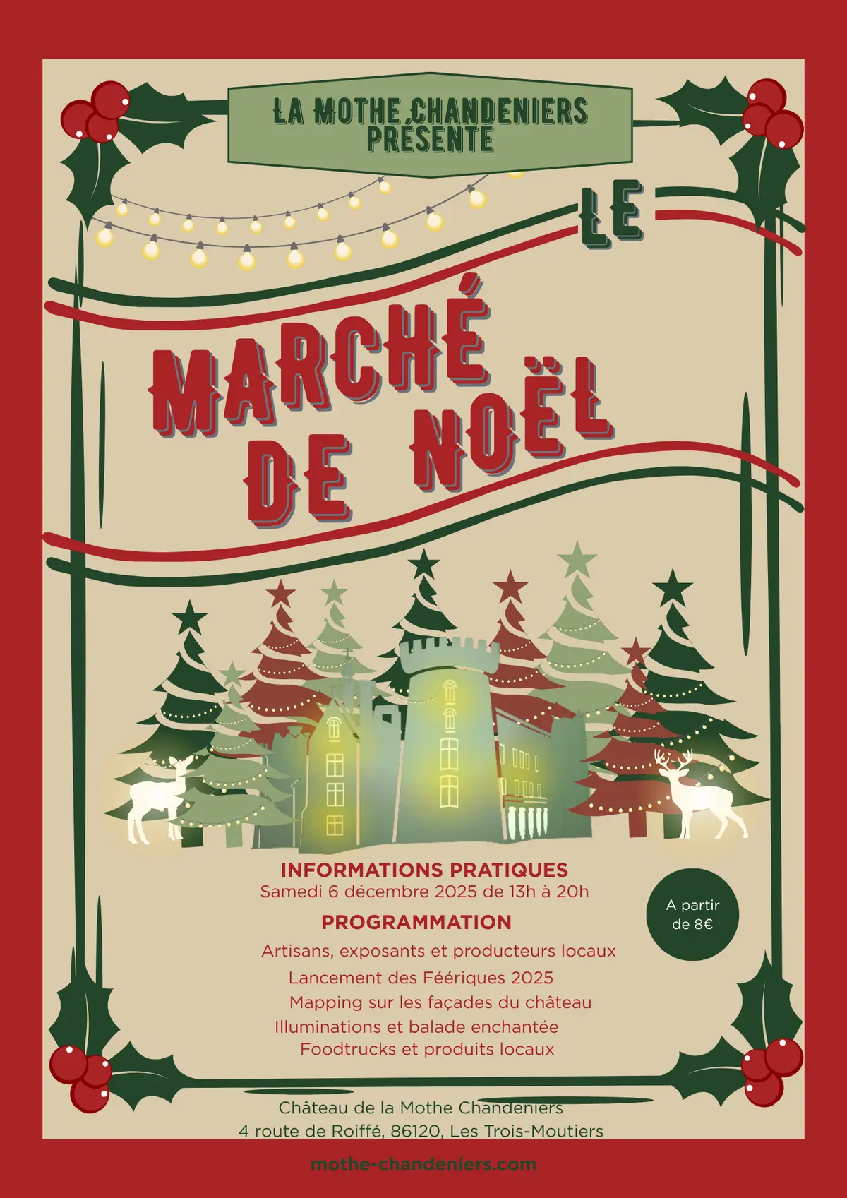 Marché de Noël au Château de la Mothe-Chandeniers