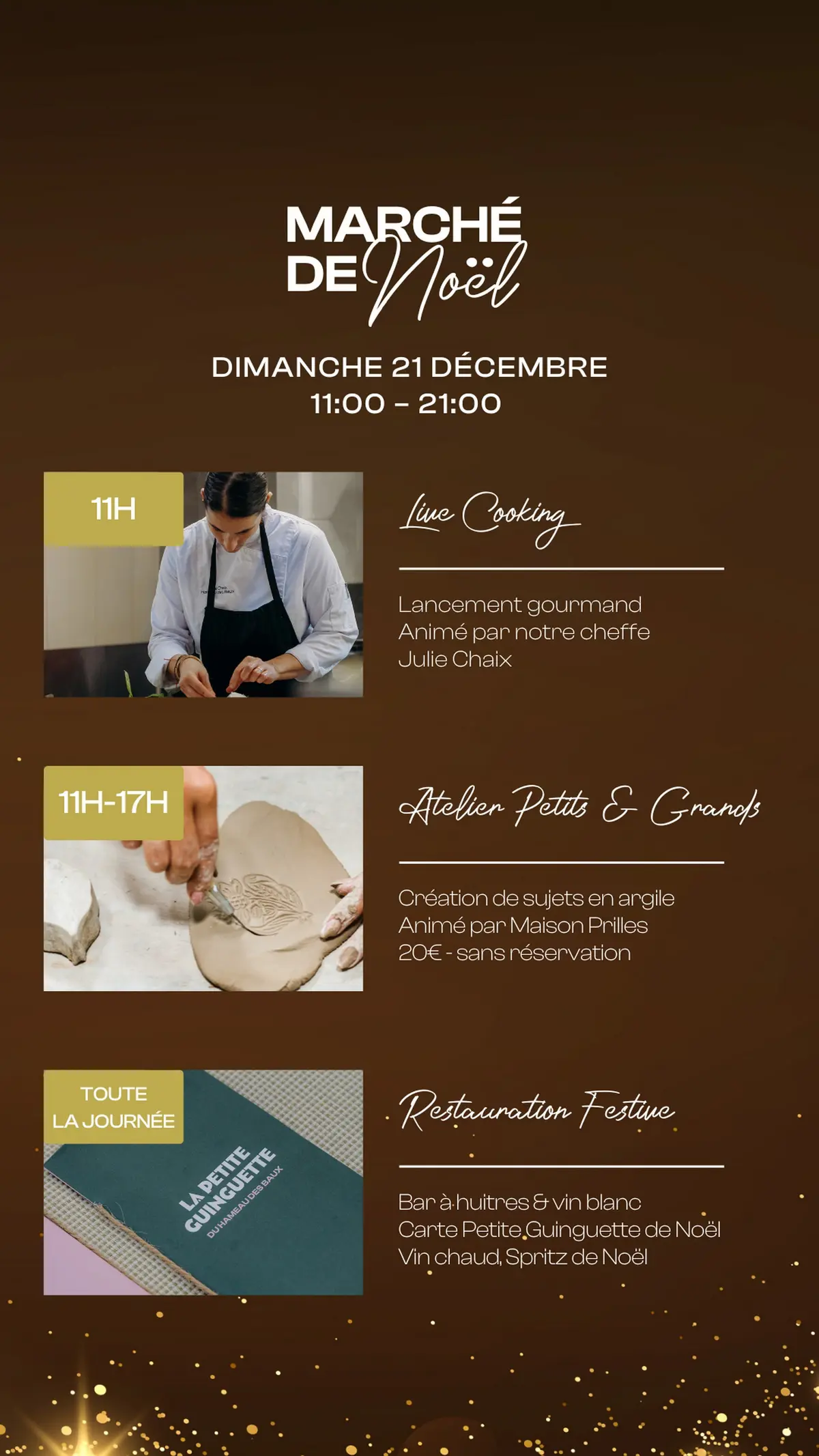 Marché de Noël au Hameau des Baux - Les Petites Maisons