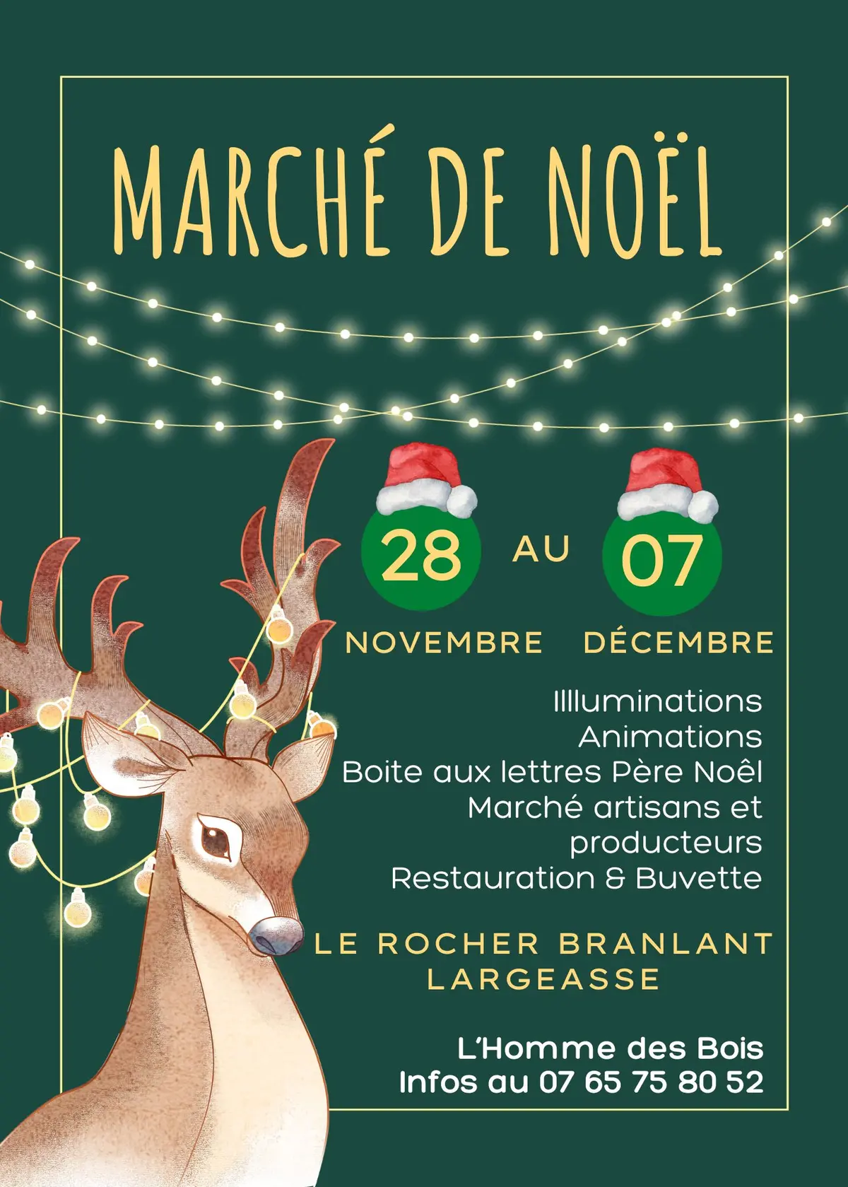 Marché de Noël au Jardin des Chirons