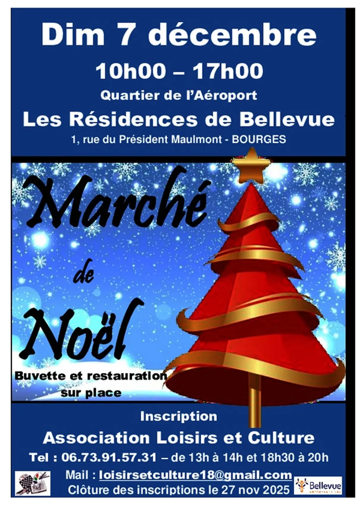 Marché de Noël aux Résidences Bellevue 2025