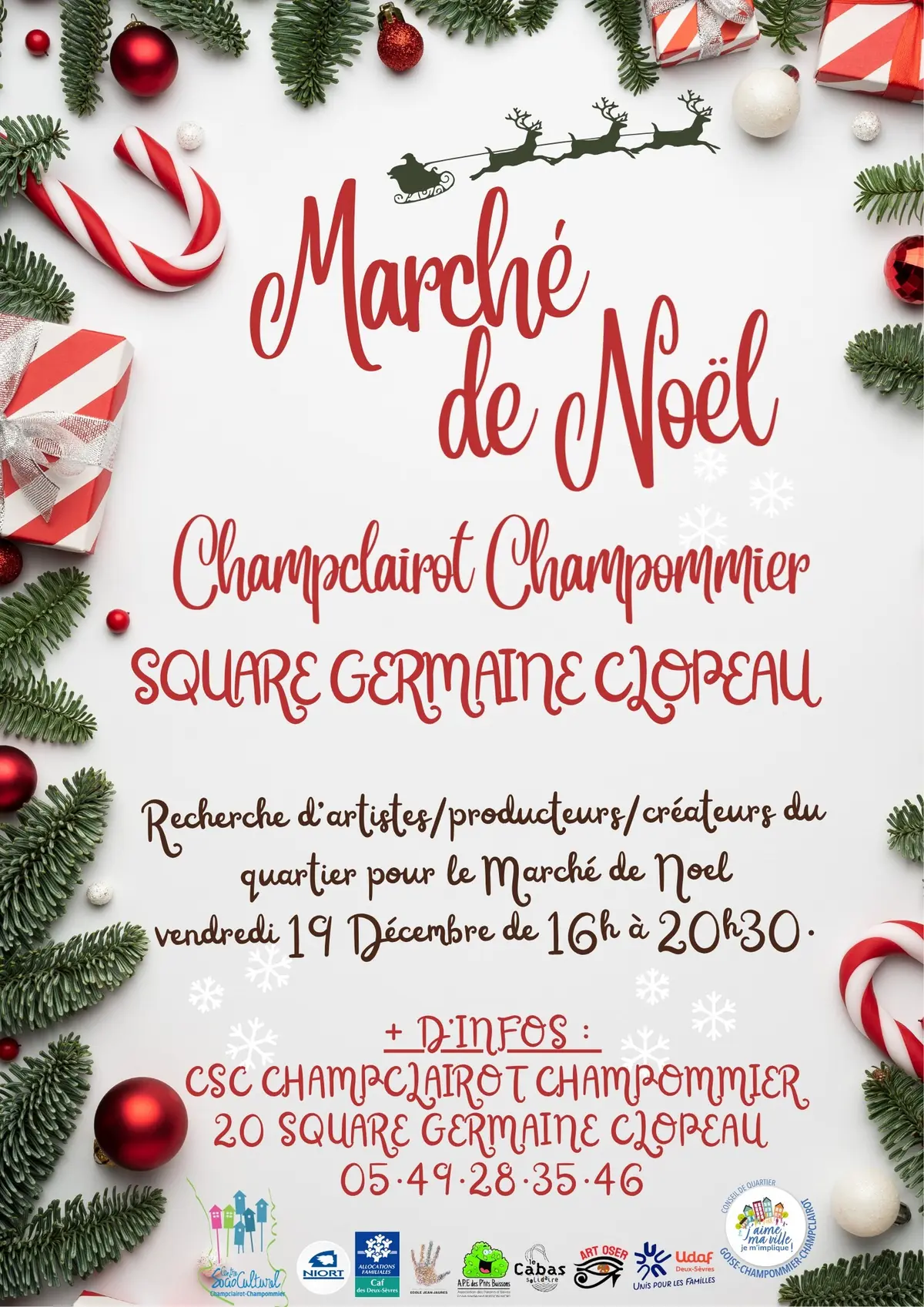 Marché de Noël Champommier Champclairot à Niort