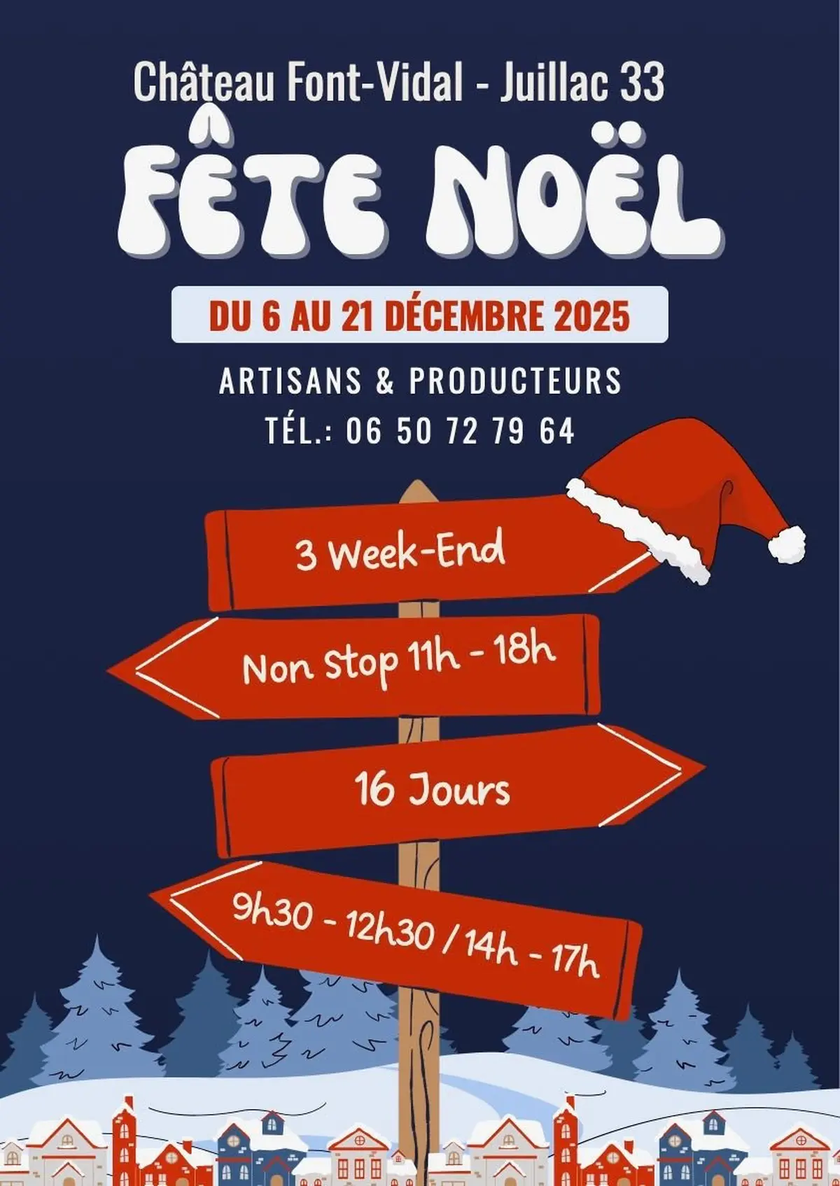 Marché de Noël château Font-vidal