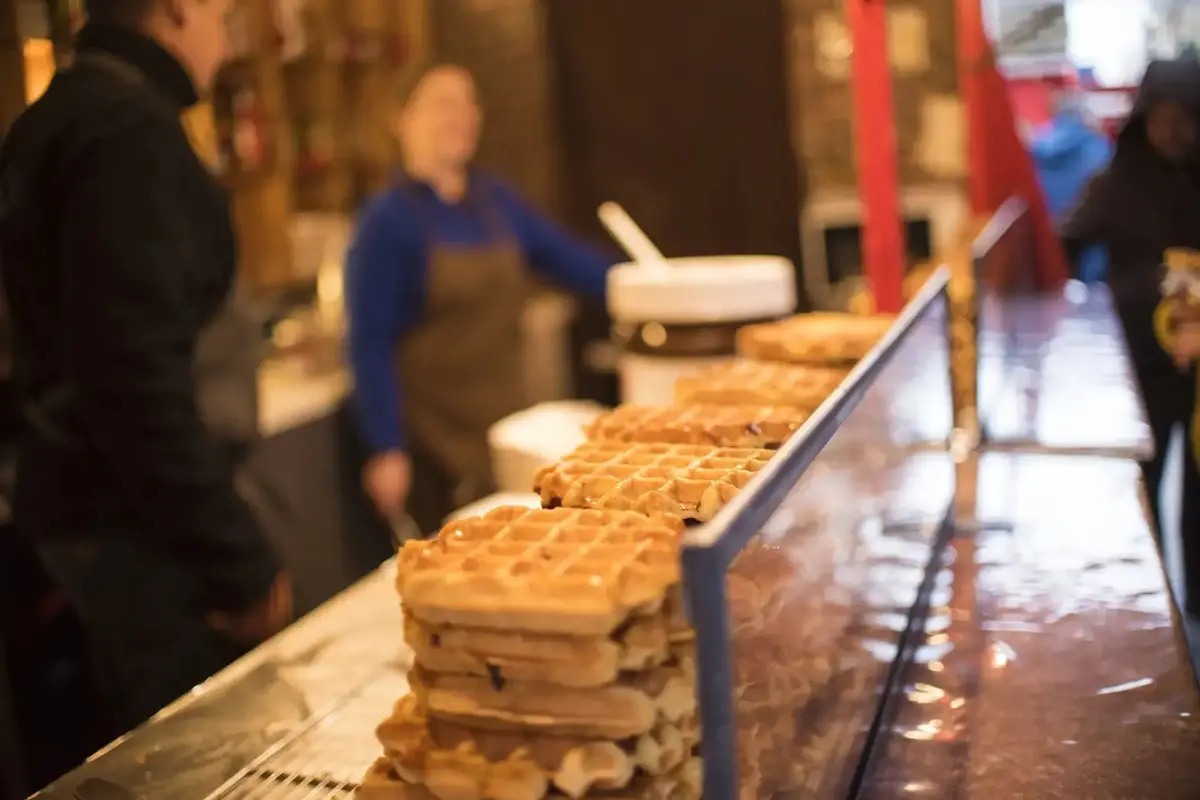 Les gaufres gourmandes à retrouver sur le Marché de Noël d'Amiens