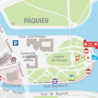 Plan du marché de Noël d'Annecy &copy; www.annecy-ville.fr