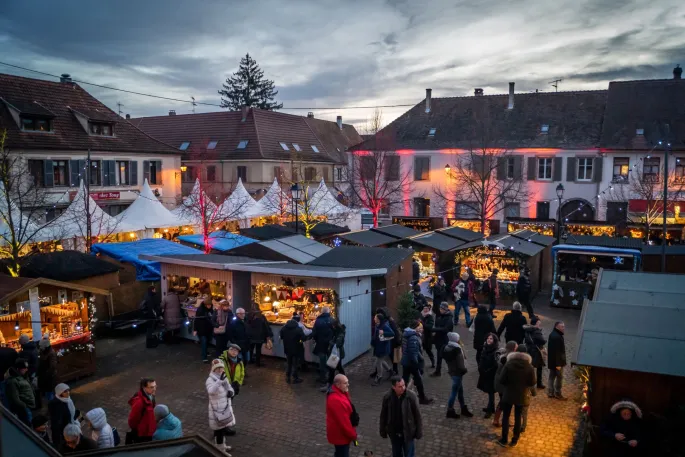 Marché de Noël d\'Antan  à Neuf-Brisach - Village 1700