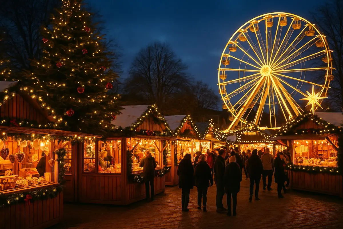 Chalets illuminés, grande roue et promenade au cœur des fêtes : le marché de Noël d’Antibes promet une ambiance féerique.