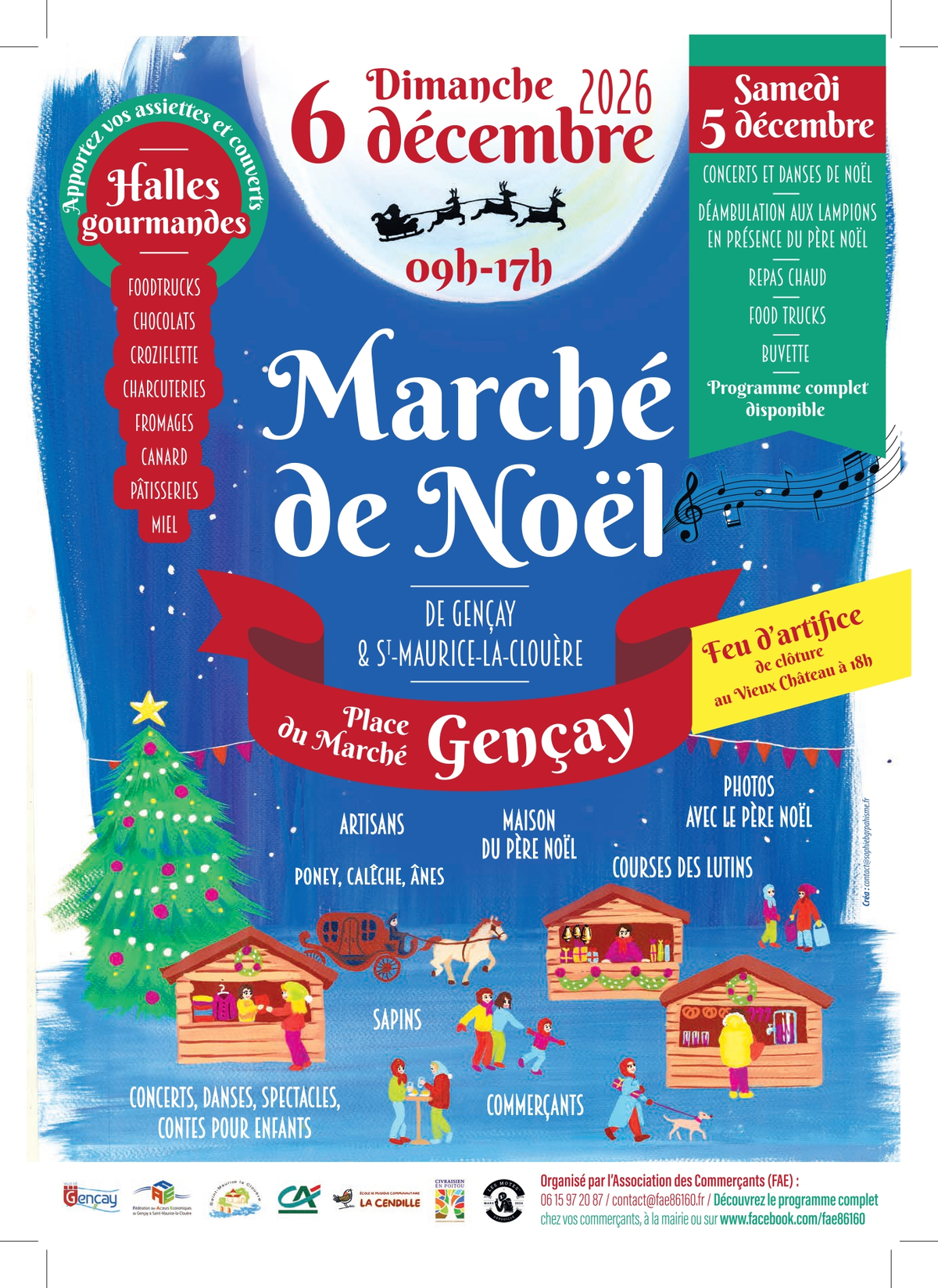 Marché de Noël de Gençay et St-Maurice-la-Clouère