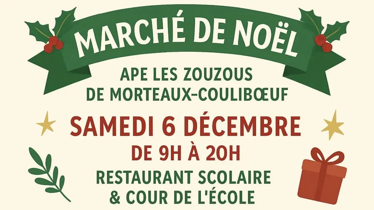 Marché de Noël de l'APE des Zouzous de Morteaux-Couliboeuf