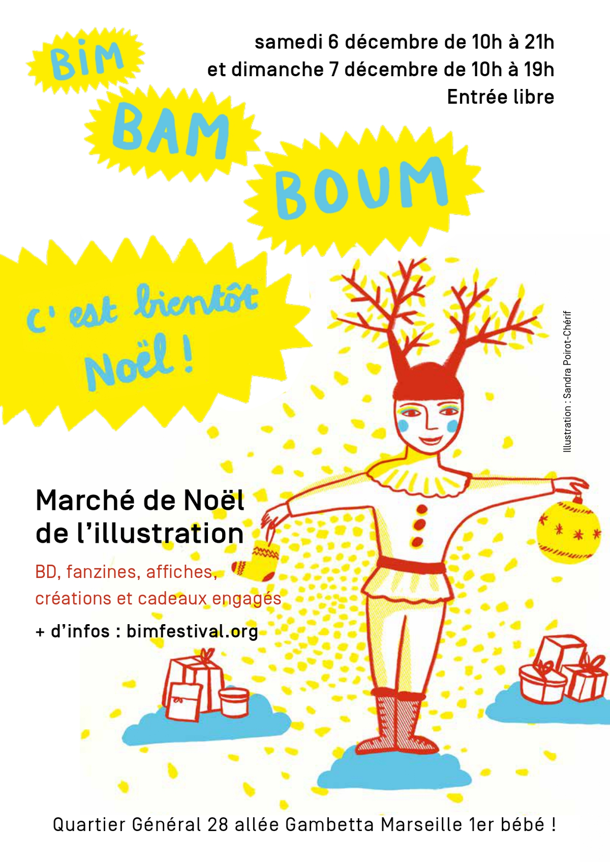 Marché de noël de l'illustration
