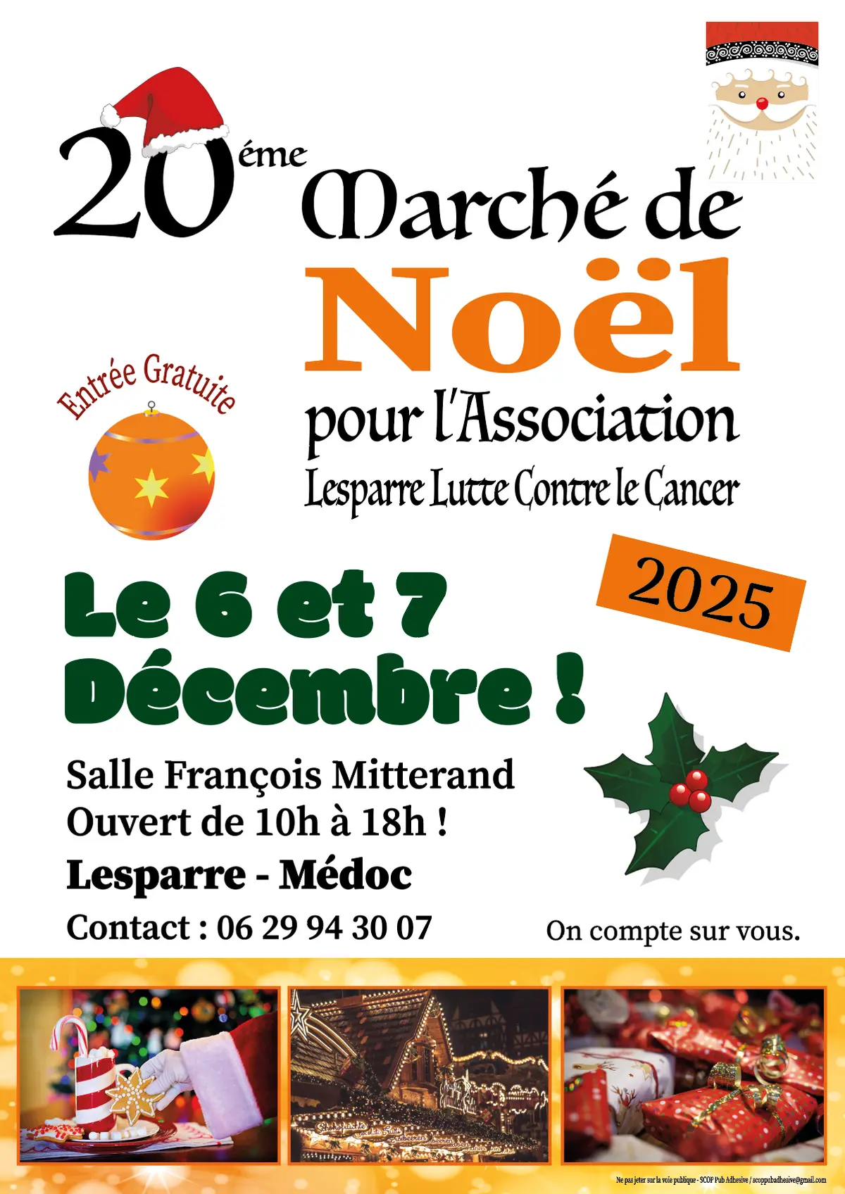 Marché de Noël de Lesparre Lutte Contre le Cancer