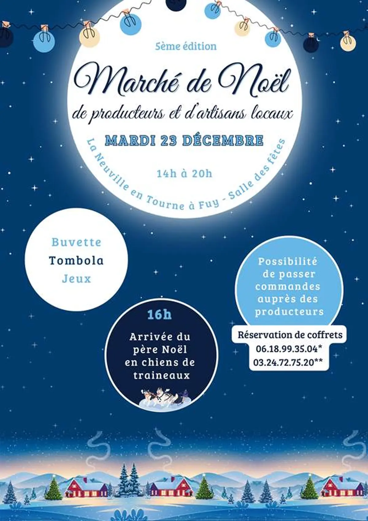 Marché de Noël de producteurs et d'artisans locaux