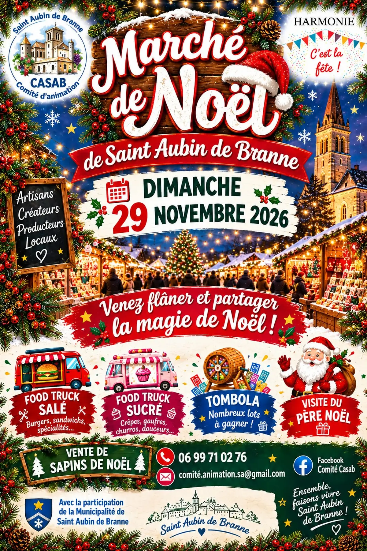 Marché de Noël de Saint Aubin de Branne