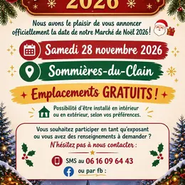 Marché de Noël de Sommières du Clain