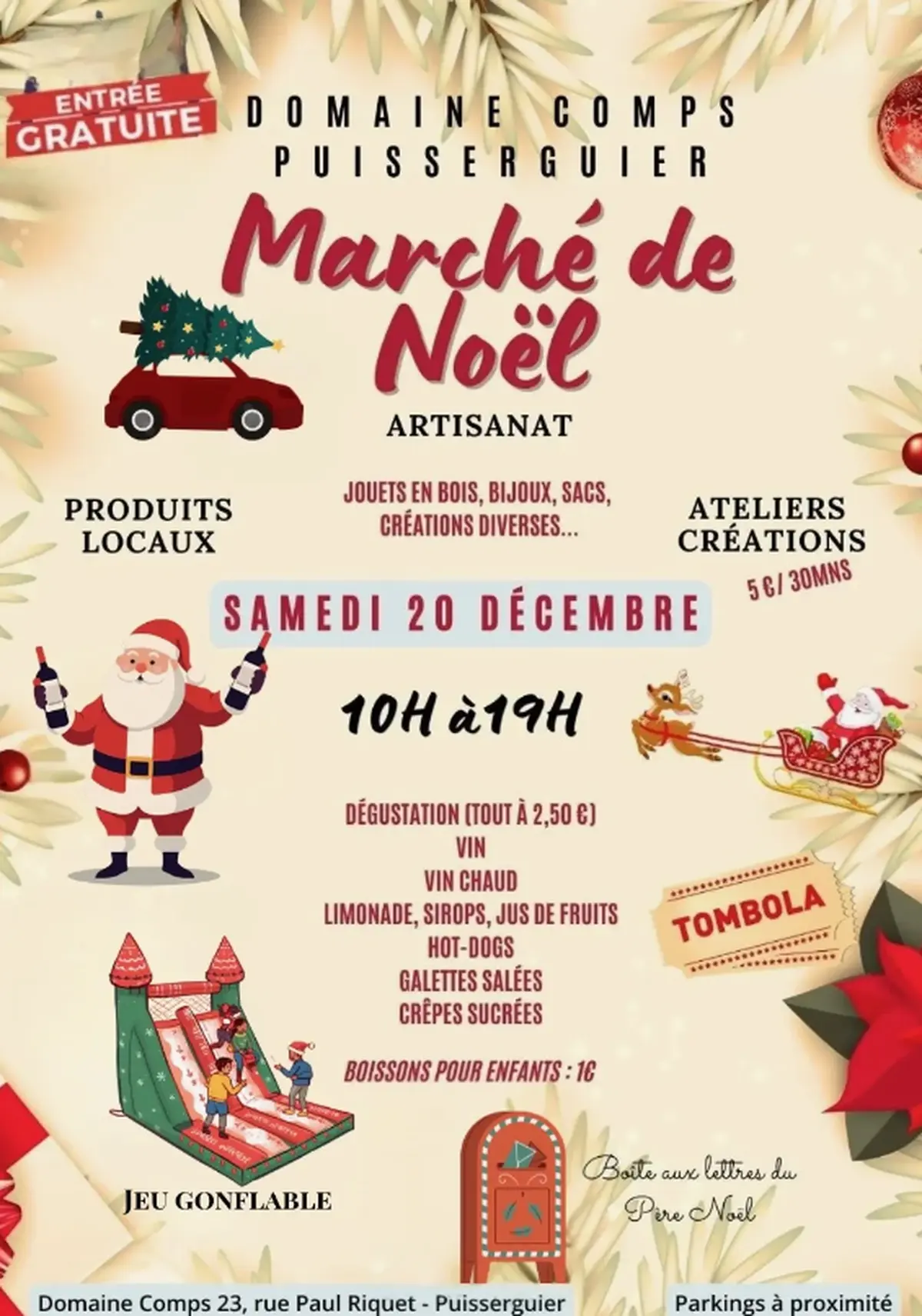 Marché De Noël Du Domaine Comps