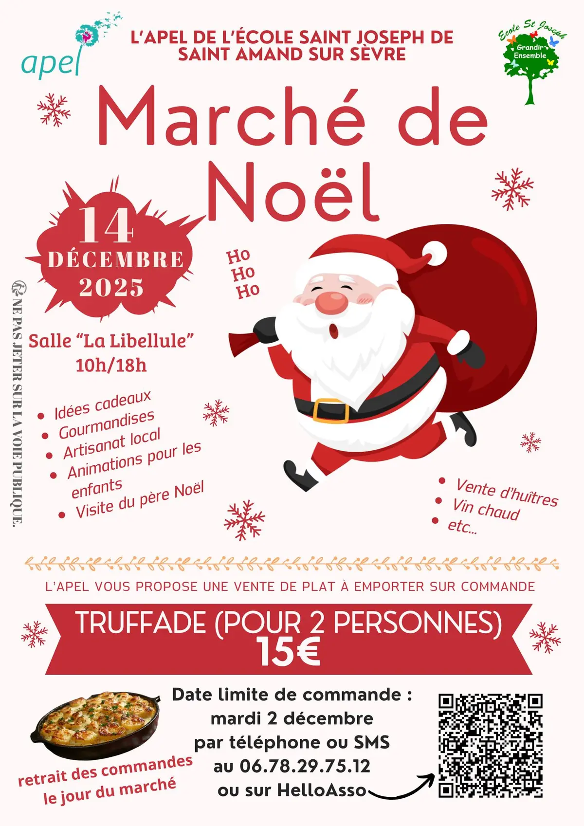 Marché de Noël - Ecole St Joseph de Saint Amand-sur-Sèvre