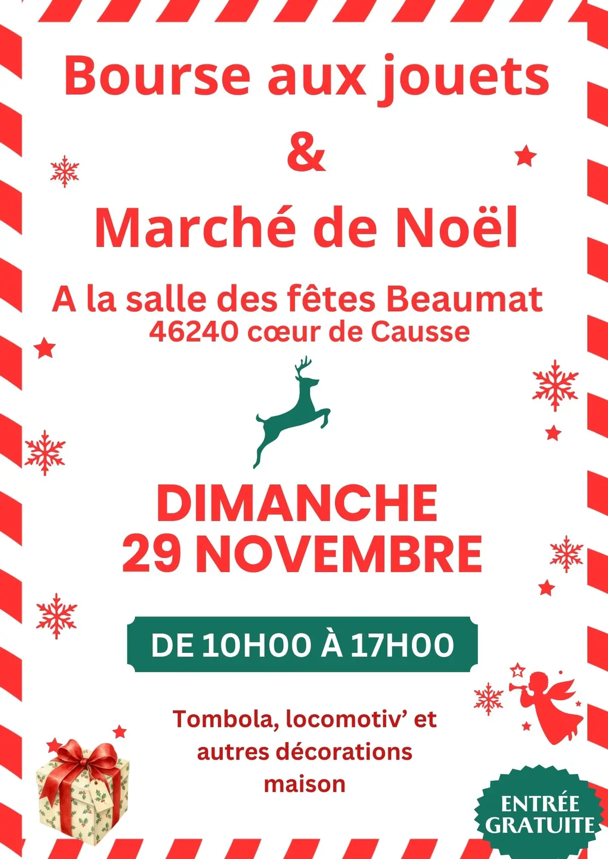Marché de Noel et bourse aux jouets à Beaumat