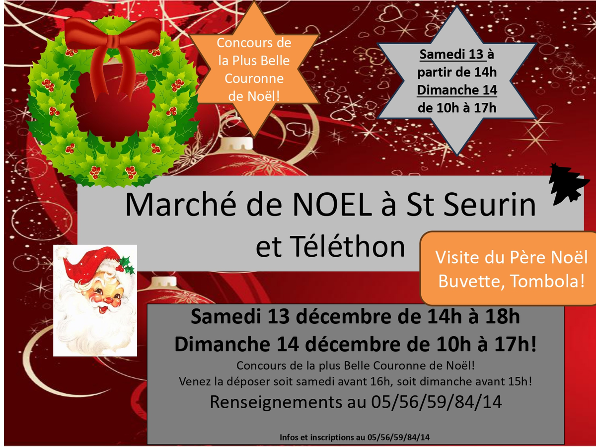 Marché de Noël  et Téléthon