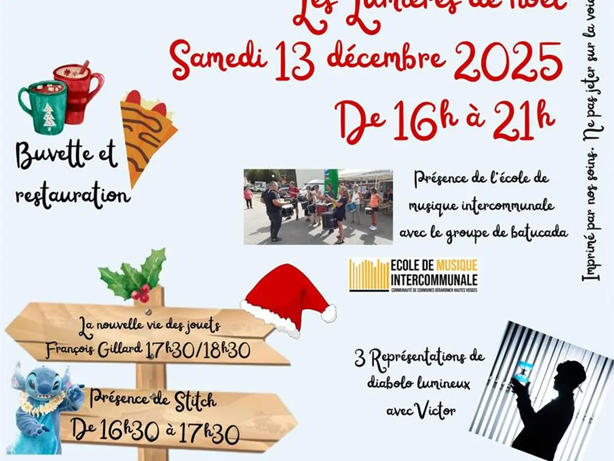 Marché de Noël - Les lumières de Noël