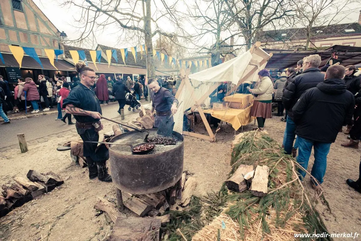 Ambiance médiévale au marché de Noël de Provins