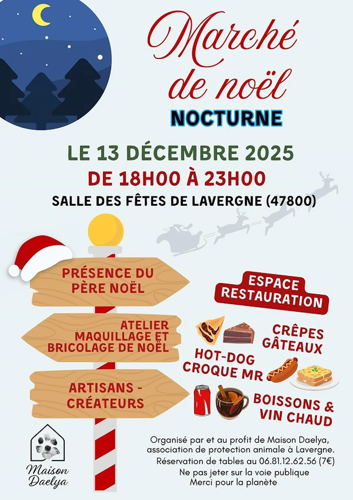 Marché de Noël nocturne