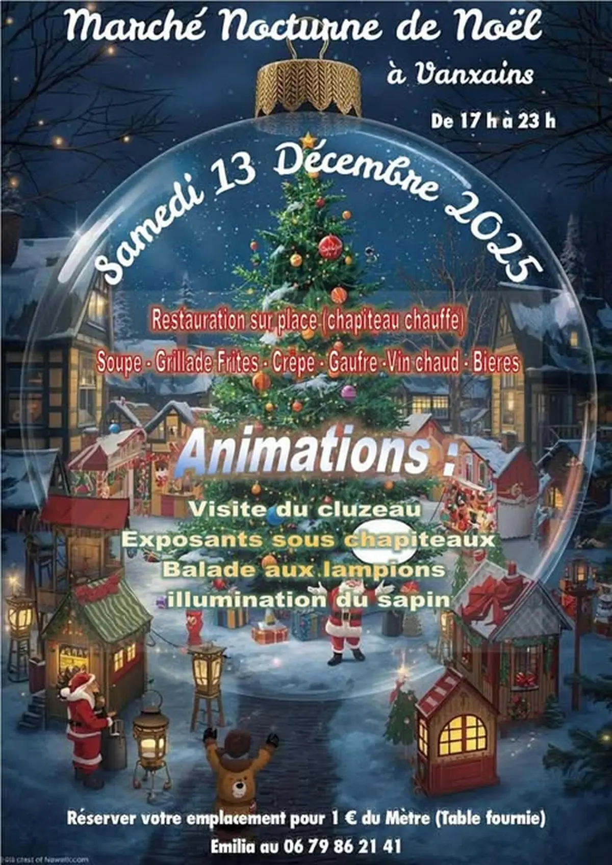 Marché de Noël nocturne