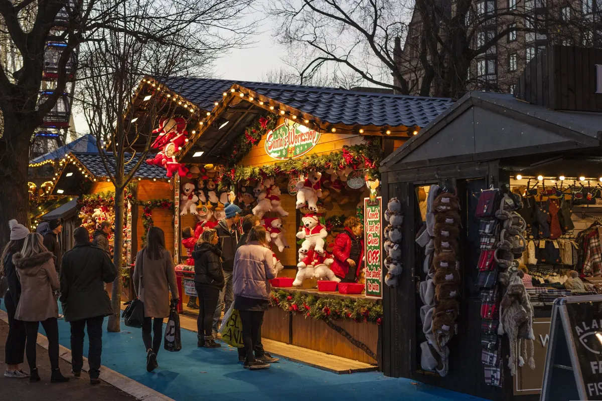 Marché De Plein Vent Fête Noël