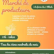 Marché de poducteurs à la Ferme des 3 Tilleuls