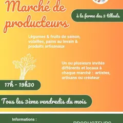 Marché de poducteurs à la Ferme des 3 Tilleuls