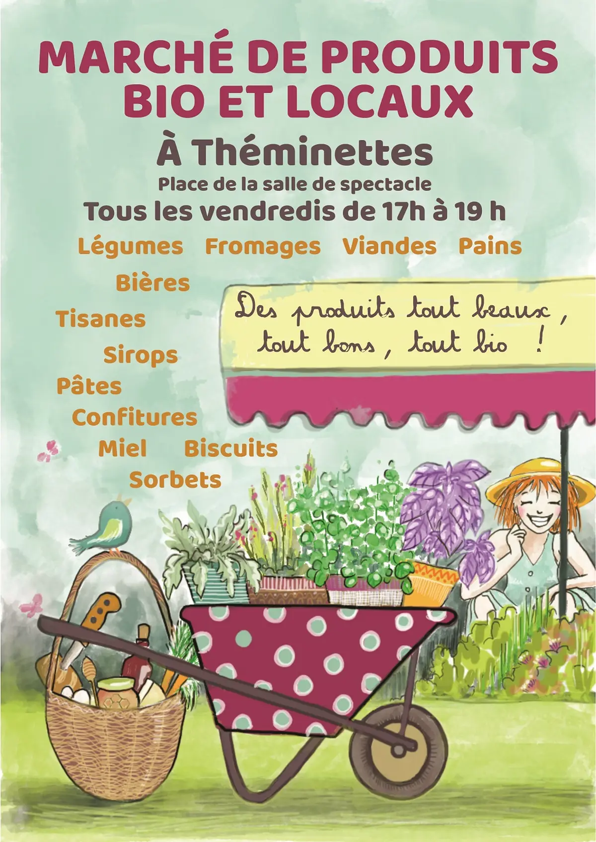 Marché de Producteurs Bio et locaux à Théminettes