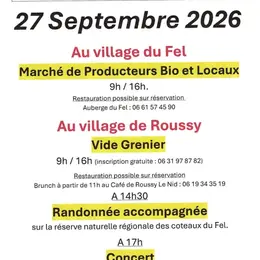 Marché de producteurs bio et locaux et vide grenier