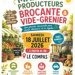 Marché de producteurs, brocante et vide-greniers