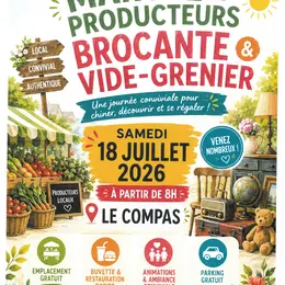 Marché de producteurs, brocante et vide-greniers
