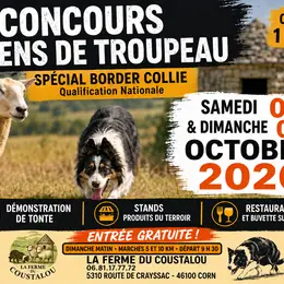 Marche de producteurs et concours de chiens de troupeau à Corn