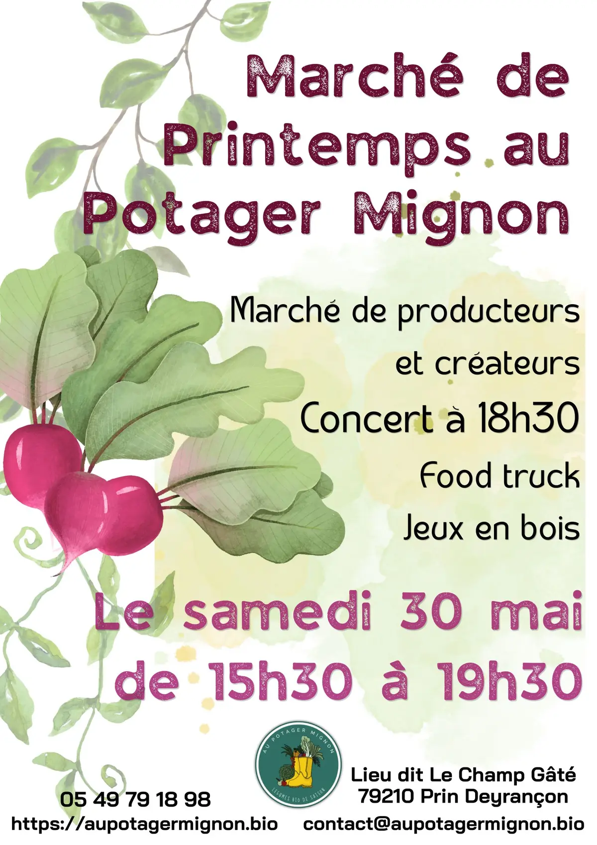 Marché de producteurs et créateurs  à Prin-Deyrancon