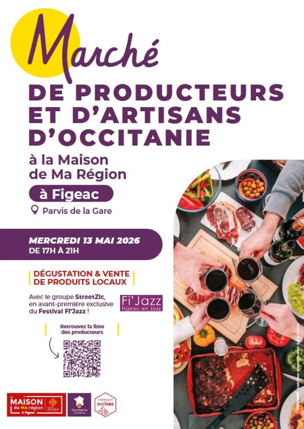 Marché de producteurs et d’artisans d’Occitanie à Figeac