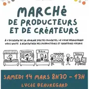 Marché de producteurs et de créateurs, au lycée Beauregard